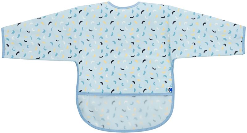 Kikkaboo Σαλιάρα Με Μανίκια Arty Blue Pattern (31303030060)