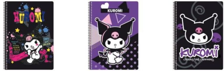 Kuromi 26 Τετράδιο Spiral 2 Θεμάτων 17X25-3 Σχέδια-1Τμχ (26202)