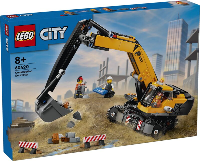 LEGO® City Yellow Construction Excavator (60420)