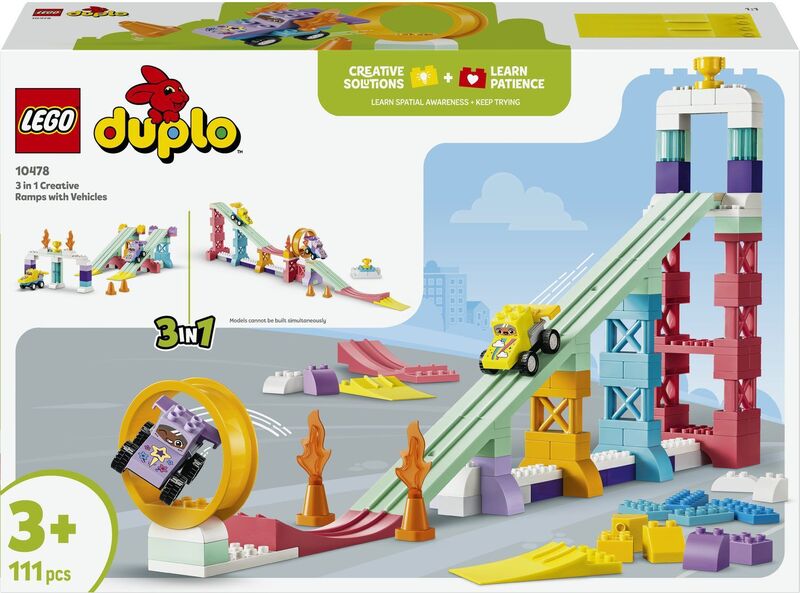 LEGO® DUPLO® 3in1 Creative Ramps With Vehicles (10478)