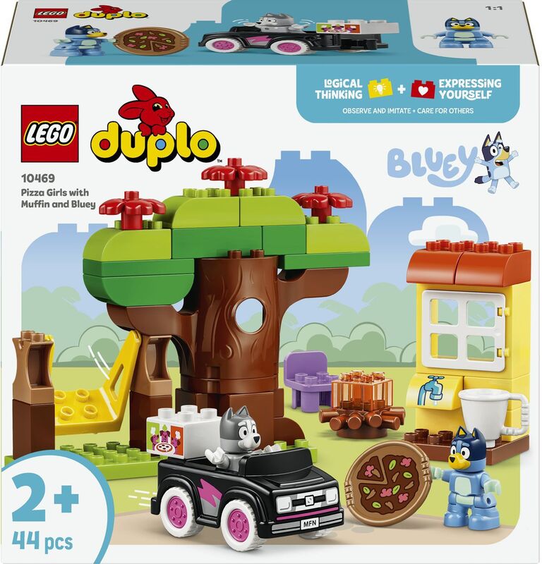 LEGO® DUPLO® Bluey Pizza Girls With Muffin And Bluey (10469)