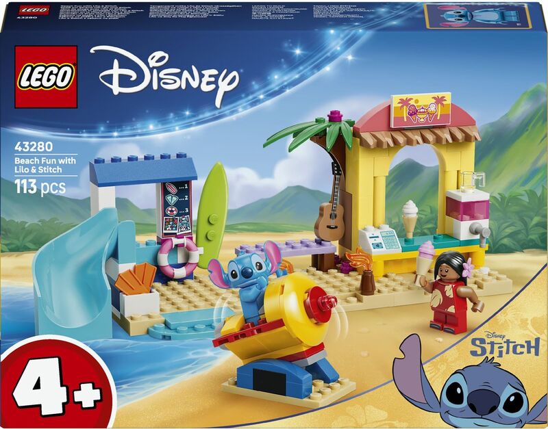 LEGO® Disney Stitch Beach Fun With Lilo & Stitch (43280)