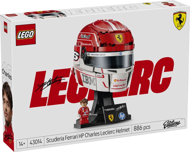 LEGO® Editions Scuderia Ferrari HP Charles Leclerc Helmet (43014)
