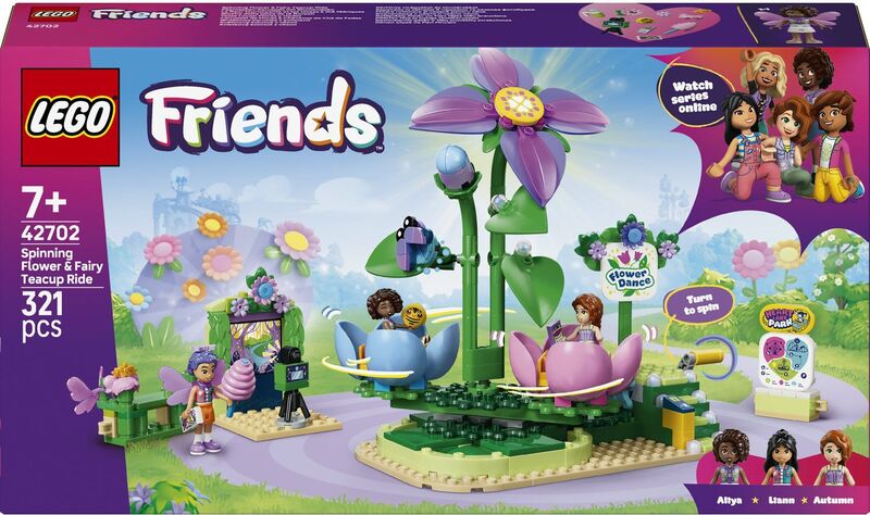 LEGO® Friends Spinning Flower & Fairy Teacup Ride (42702)