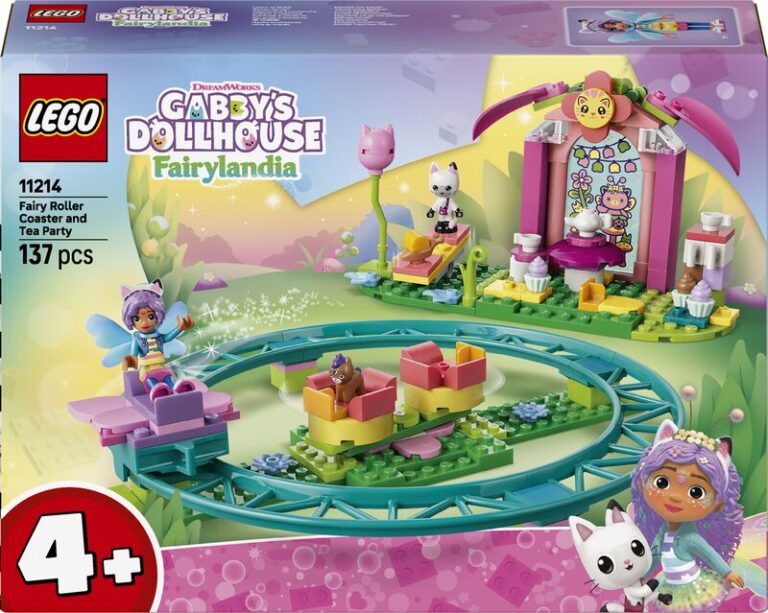 LEGO® Gabby's Dollhouse Fairy Roller Coaster & Tea Party (11214)