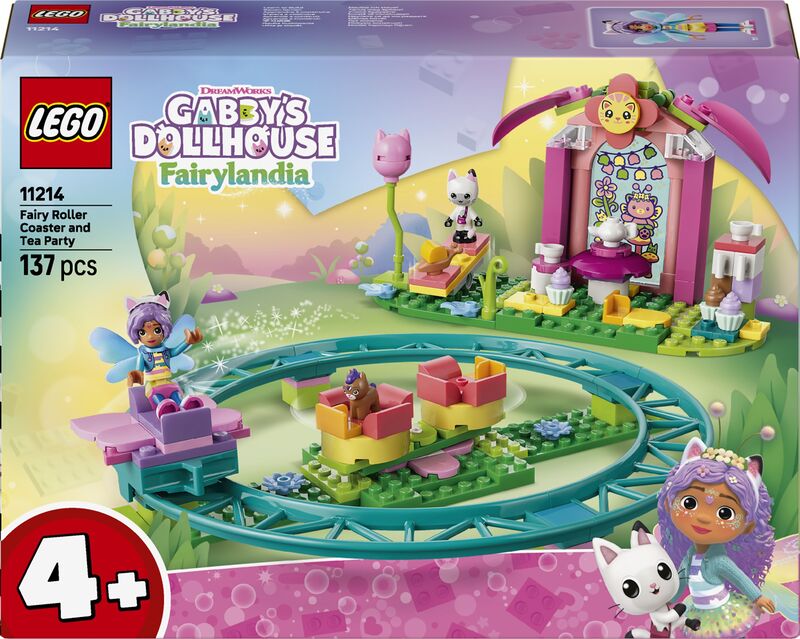 LEGO® Gabby's Dollhouse Fairy Roller Coaster & Tea Party (11214)