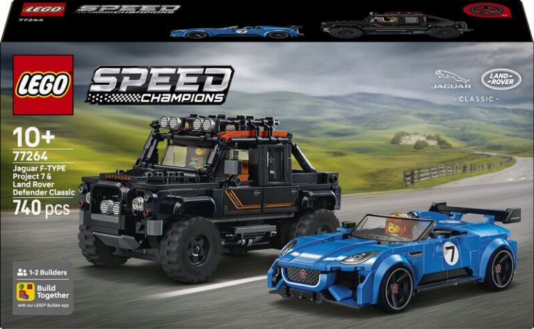 LEGO® Speed Champions Jaguar Project 7 & Land Rover Defender (77264)