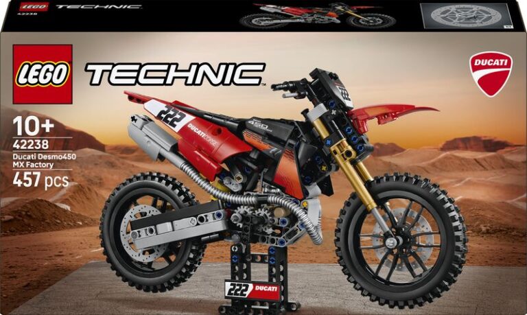 LEGO® Technic Ducati Desmo450 MX Factory Motorcycle (42238)