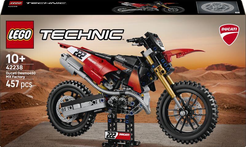 LEGO® Technic Ducati Desmo450 MX Factory Motorcycle (42238)