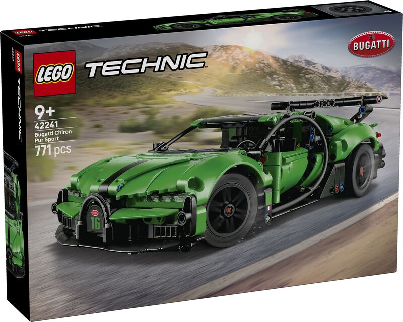 LEGO® Technic Green Bugatti Chiron Pur Sport Hypercar (42241)