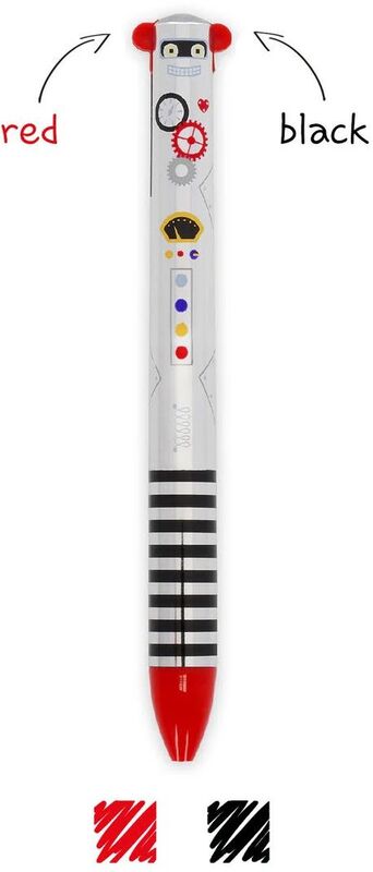 Legami Click & Clack Two Color Ballpoint Pen-Robot (CLICK0029)