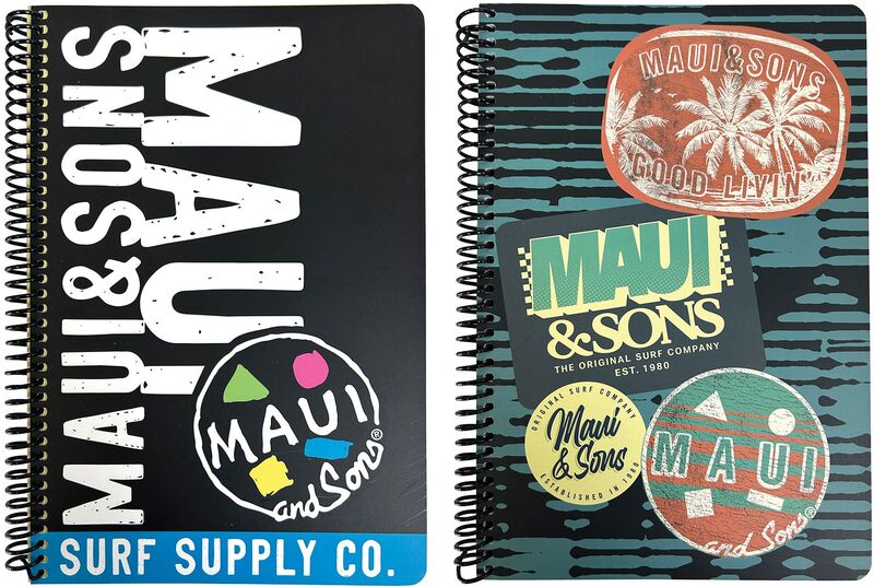Maui Stamps-Surf Supply Τετράδιο 17X25 Σπιράλ 2 Θεμάτων 70 Φύλλων-2 Σχέδια (339-27402)