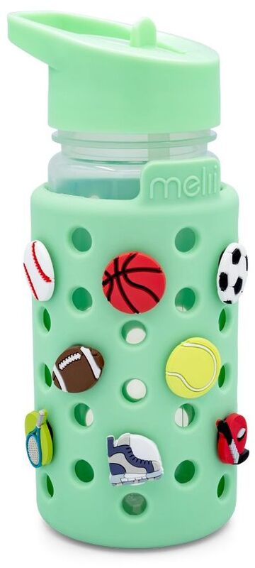 Melii Παγούρι Με Charms 450ml Green (MEL27710)