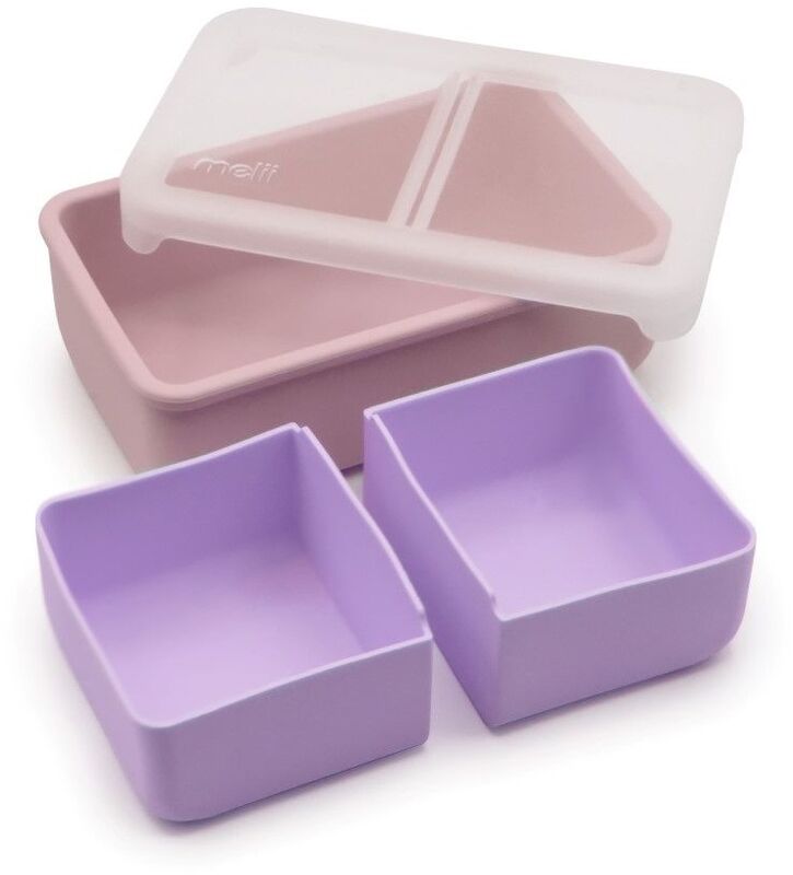 Melii Φαγητοδοχείο Bento 2 Θέσεων 700ml Pink/Purple (MEL22300)
