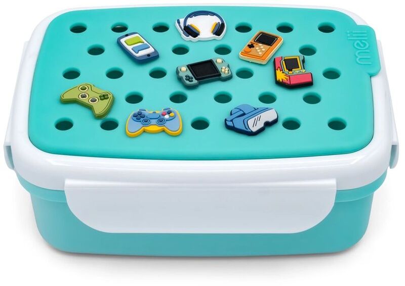 Melii Φαγητοδοχείο Bento Με Charms 880ml Blue (MEL27600)