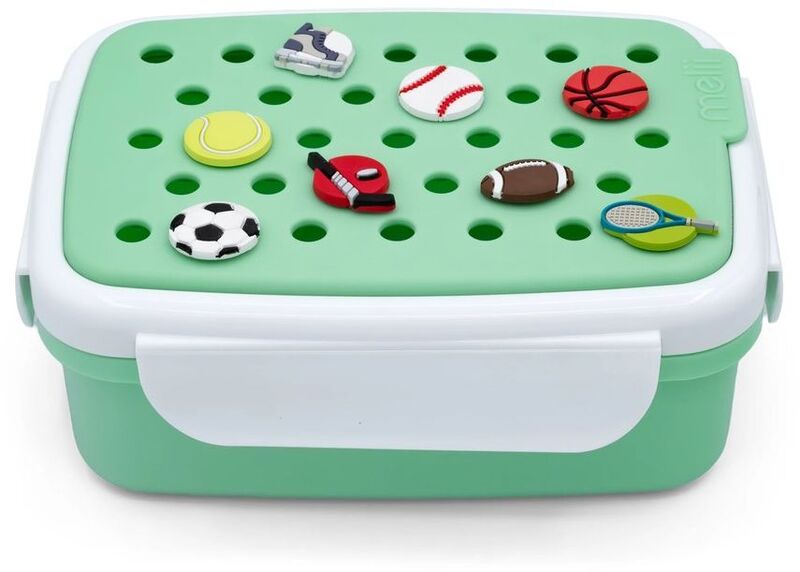Melii Φαγητοδοχείο Bento Με Charms 880ml Green (MEL27610)