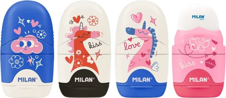 Milan Γόμα-Ξύστρα Capsule Flowicorn (325-01286-4701116FLC)