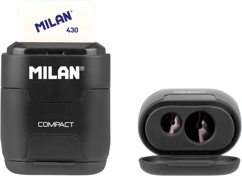 Milan Γόμα-Ξύστρα Διπλή Compact Shadow (325-00129-4703116DW)