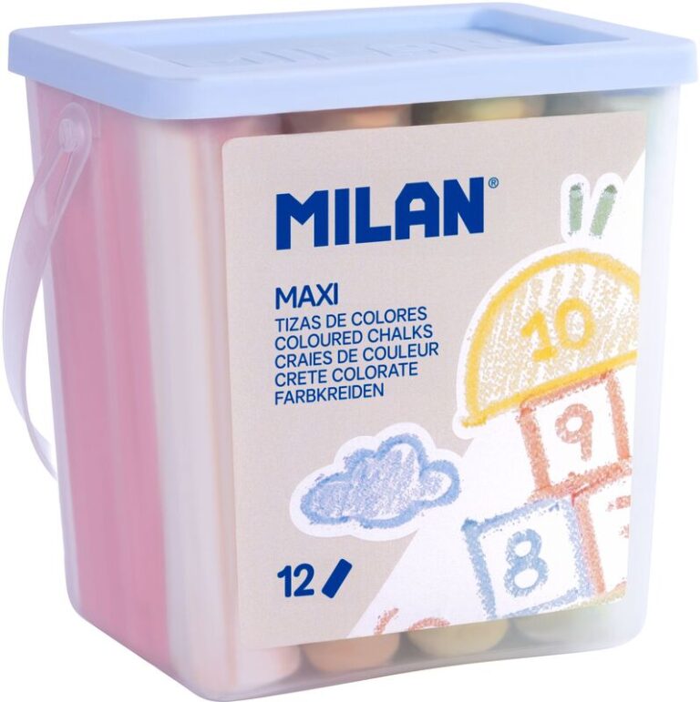Milan Κιμωλίες Maxi Χρωματιστές 12Τμχ (325-01862-249112)