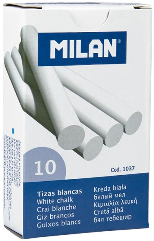 Milan Κιμωλίες Λευκές 10Τμχ (325-00421-1037)