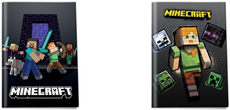 Minecraft 26 Τετράδιο Καρφίτσα 17x25 40 Φύλλων-2 Σχέδια-1Τμχ (26800)