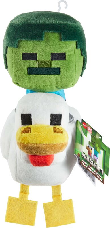 Minecraft Deluxe Λούτρινο Chicken Jockey 20cm (JMY77)