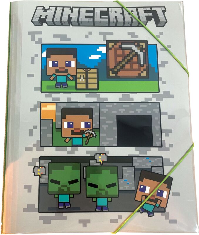 Minecraft Ντοσιέ Λάστιχο Α4 (316-04510)