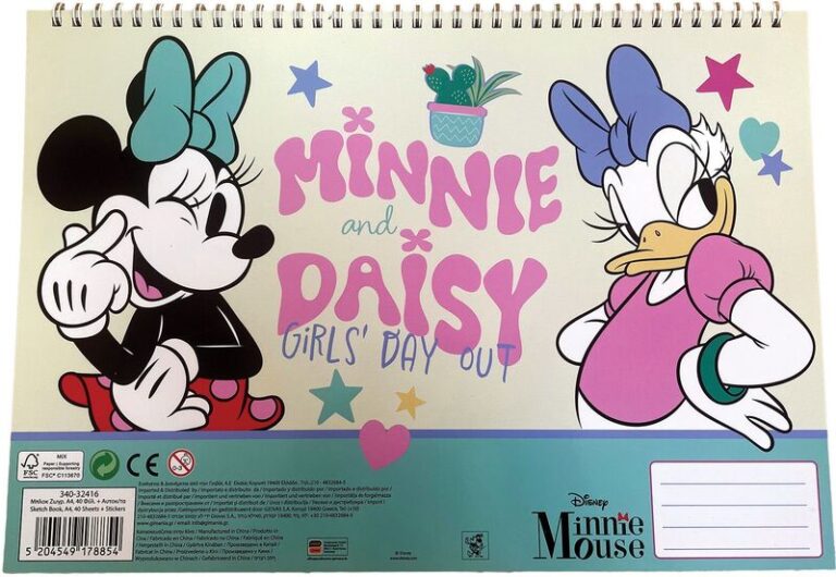 Minnie Nomadic Spirit Μπλοκ Ζωγραφικής Α4+Stickers (340-32416)