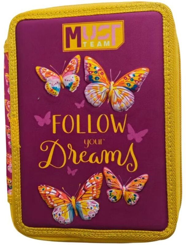 Must Team Butterfly Follow Your Dreams 26 Κασετίνα Διπλή (000587247)
