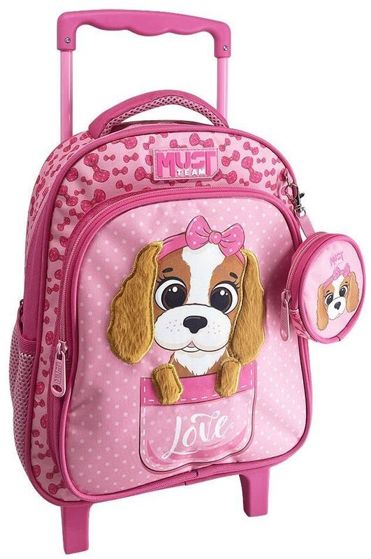 Must Team Dog With Pink Bow 26 Σακίδιο Νηπιαγωγείου Trolley (000587294)