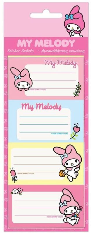 My Melody Ετικέτες Αυτοκόλλητες 20Τμχ (000490209)