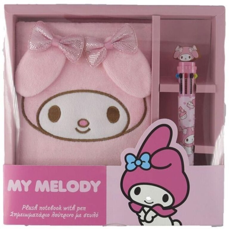 My Melody Σημειωματάριο Λούτρινο Με Στυλό (000490137)