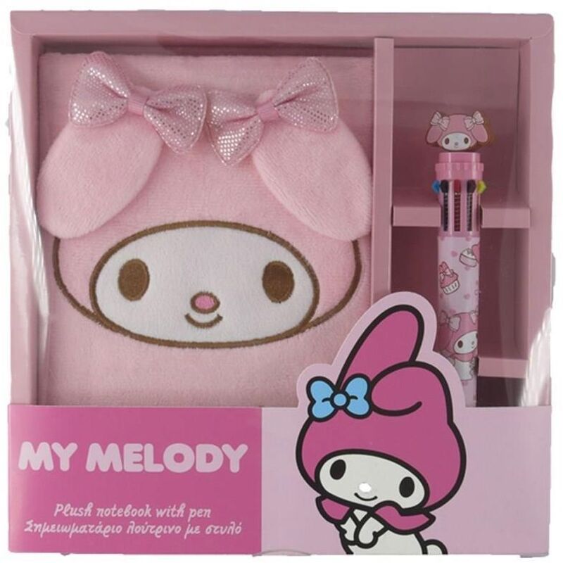 My Melody Σημειωματάριο Λούτρινο Με Στυλό (000490137)