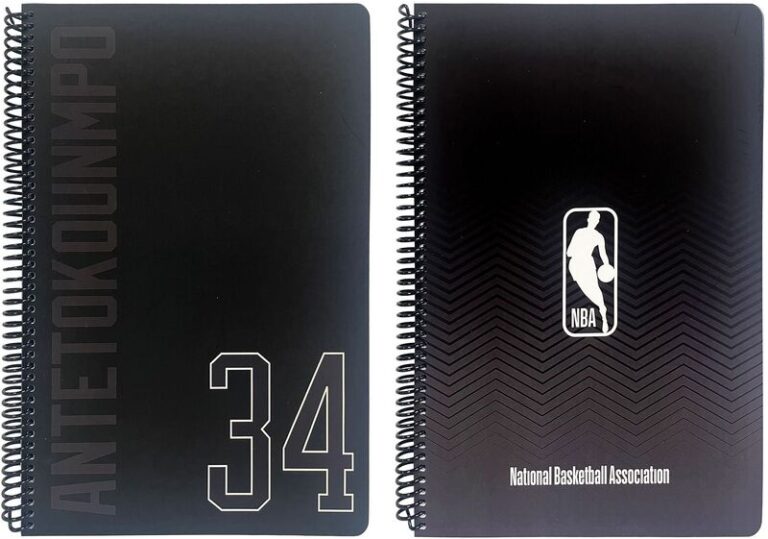 NBA Giannis-NBA Logo Τετράδιο A4 Σπιράλ 3 Θεμάτων 105 Φύλλων-2 Σχέδια (378-13439)