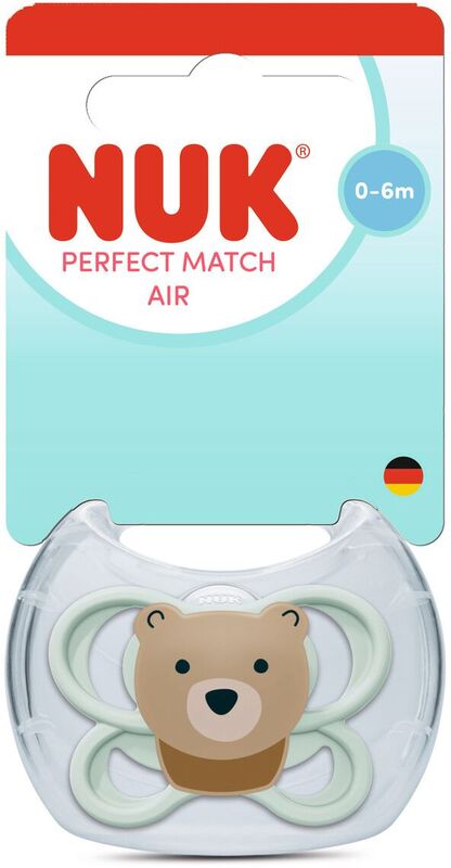 Nuk Πιπίλα Σ M1 Perfect Match Air Με Θήκη Bear (10175346)