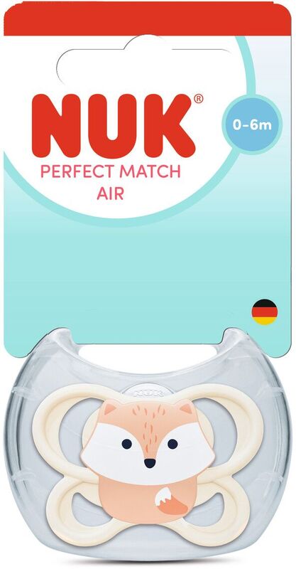 Nuk Πιπίλα Σ M1 Perfect Match Air Με Θήκη Fox (10175347)