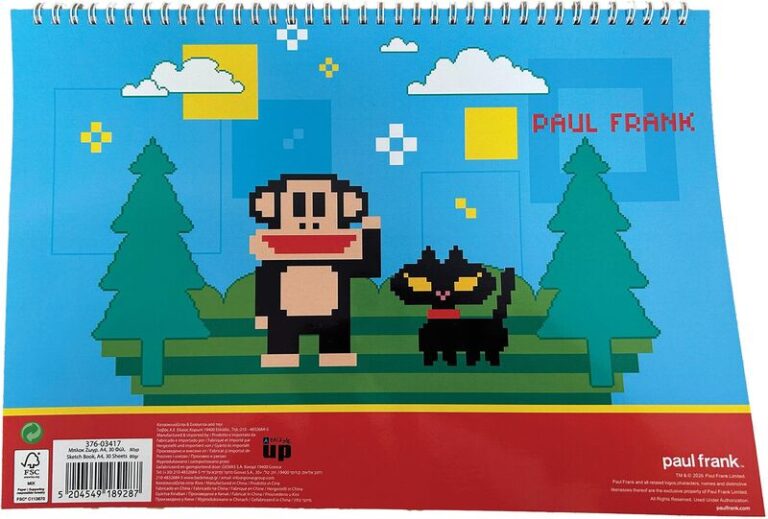 Paul Frank Colorado Μπλοκ Ζωγραφικής Α4 30 Φύλλων (376-03417)