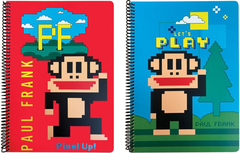 Paul Frank Let's Play-Pixel Up Τετράδιο Α4 Σπιράλ 2 Θεμάτων-2 Σχέδια (376-03440)