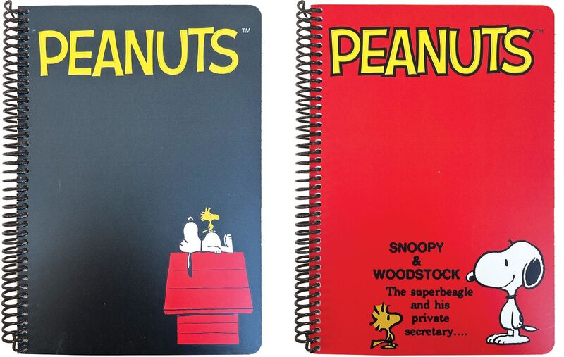 Peanuts Black-Red Τετράδιο 17X25 Σπιράλ 2 Θεμάτων 70 Φύλλων-2 Σχέδια (365-11402)