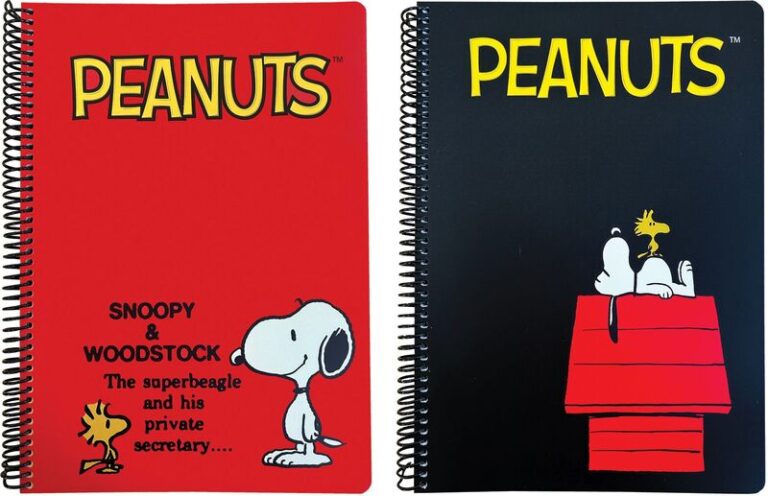 Peanuts Black-Red Τετράδιο Α4 Σπιράλ 3 Θεμάτων 105 Φύλλων-2 Σχέδια (365-10439)