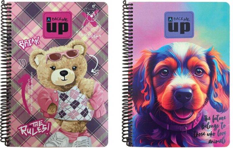 Puppy-Scotch Bear Τετράδιο 17X25 Σπιράλ 2 Θεμάτων 70 Φύλλων-2 Σχέδια (357-42402)