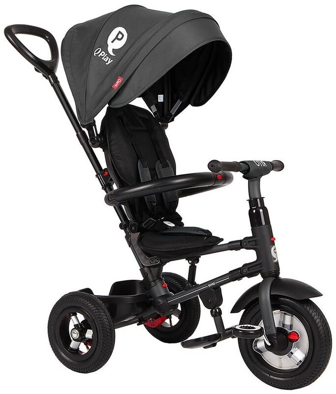 Qplay Τρίκυκλο Rito Air Wheels Black (01-1212040-06)