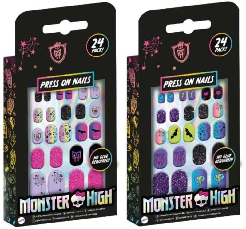 RMS Monster High Press On Nails-2 Σχέδια-1Τμχ (71-0027)