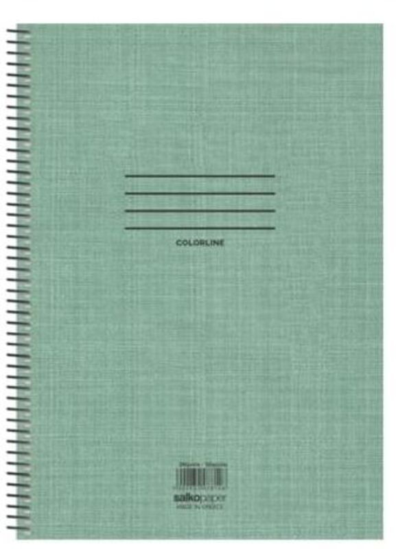 Salko Τετράδιο Colorline Σπιράλ 21x29 4 Θέματα 240 Σελίδες-4 Σχέδια-1 Τμχ (7859)