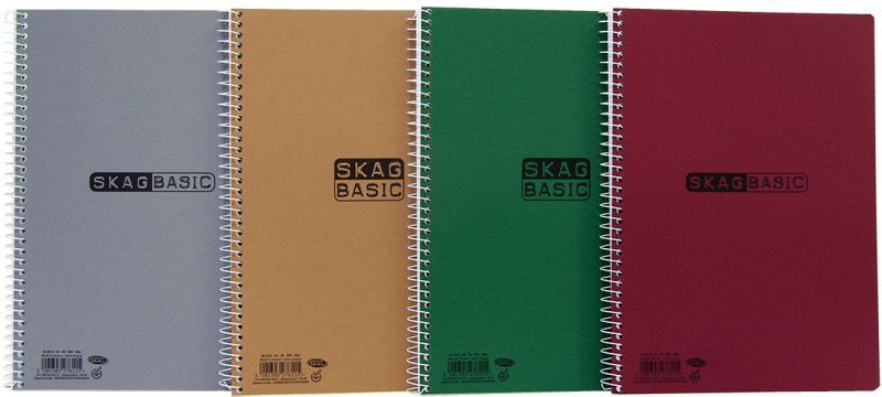 Skag Τετράδιο Basic Σπιράλ Α4 3 Θεμάτων 80gr. - 1Τμχ (276115)