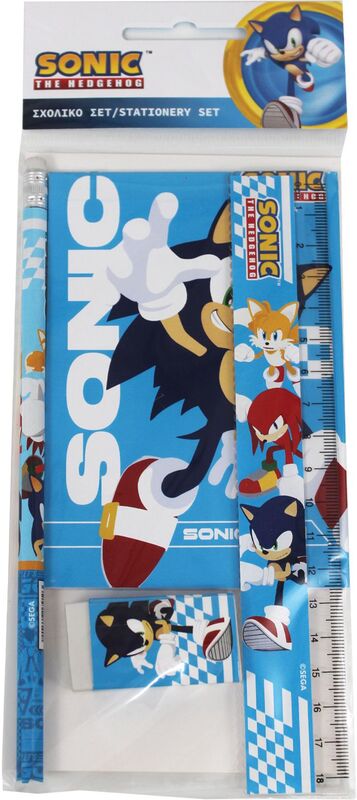 Sonic Σετ Σχολικό Και Μπλοκ (334-89755)