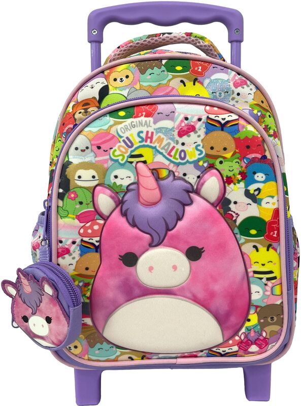 Squishmallows Unicorn 25 Σακίδιο Νηπιαγωγείου Trolley (363-33072)