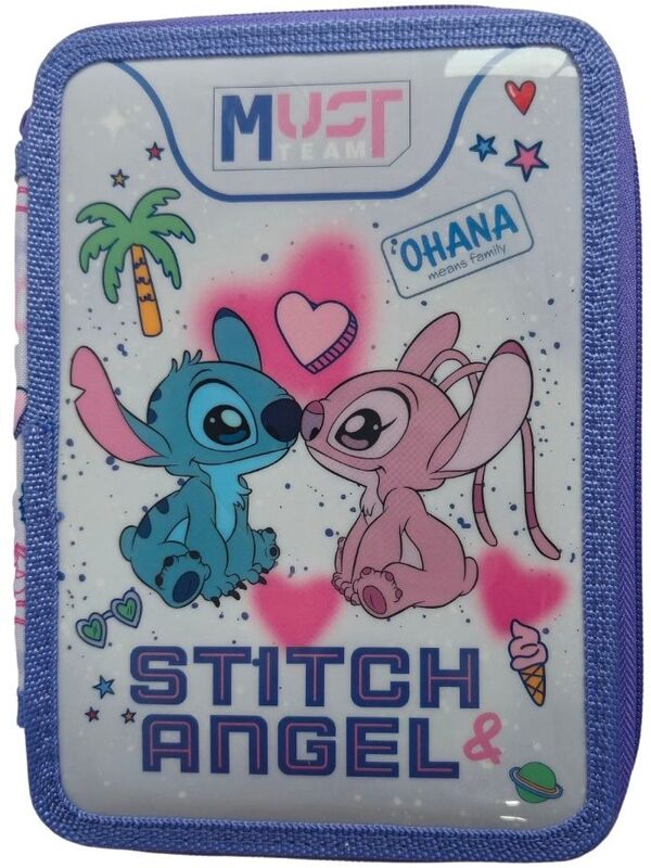 Stitch & Angel Ohana 26 Κασετίνα Τριπλή (000565999)
