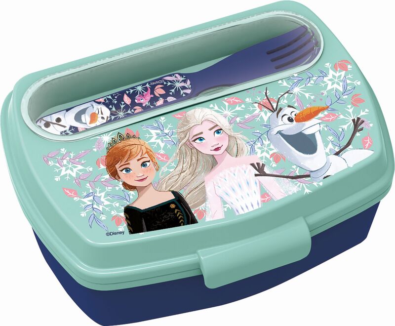 Stor Δοχείο Φαγητού Με Κουτάλι/Πιρούνι Frozen Snowy Tale (108179)