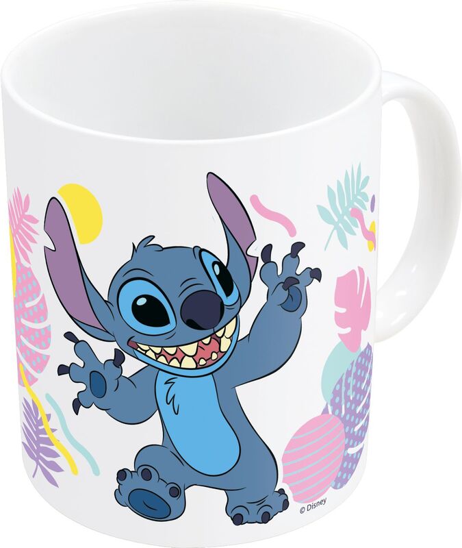 Stor Κούπα Κεραμική Stitch Hawaiian Flower 325ml (105648)
